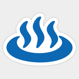 Onsen ♨ Hot Spring 温泉 Japanese Sign Sticker